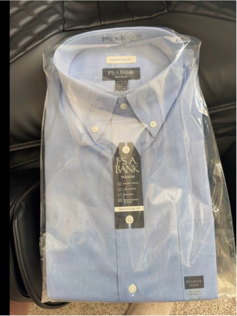 Jos. Banks Traveler Edition Fit Dress Shirt -NWT 16.5 x 34